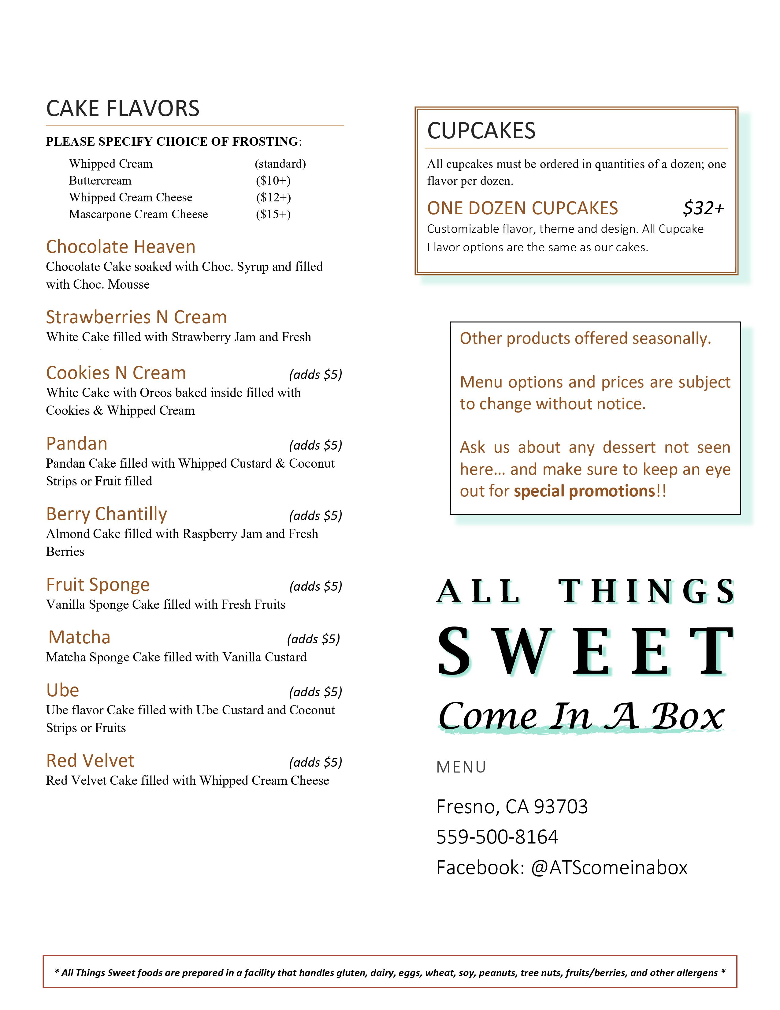 Menu page 2